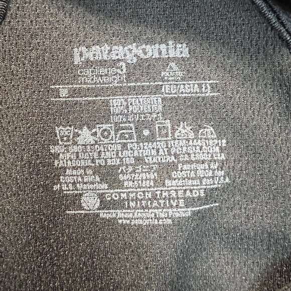 Patagonia Capilene 3 Midweight 1/4 Zip Shirt Womens M Black Polartec Base Layer - Picture 8 of 8